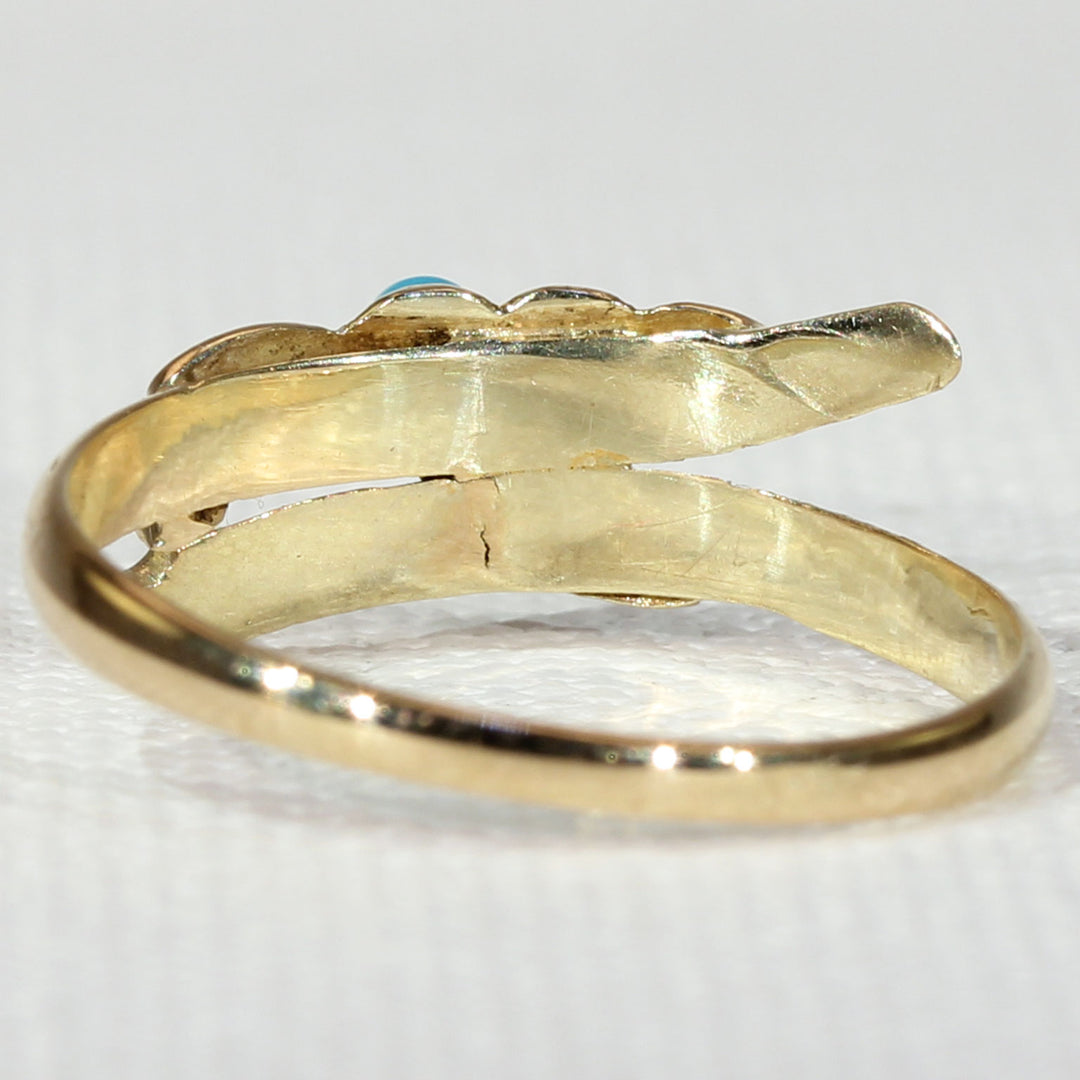 Victorian Turquoise Love Knot Ring