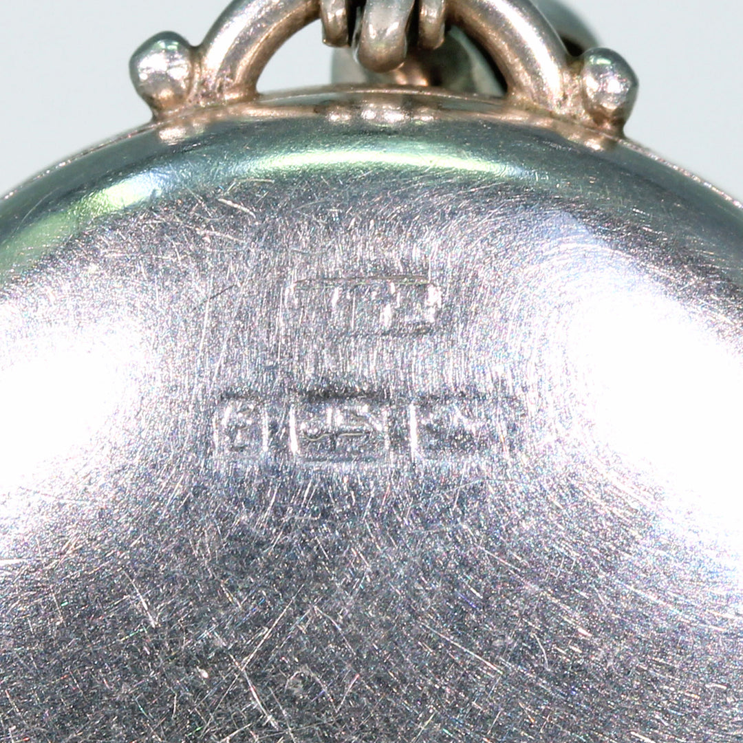 Antique Victorian Silver Locket Ivy Leaves