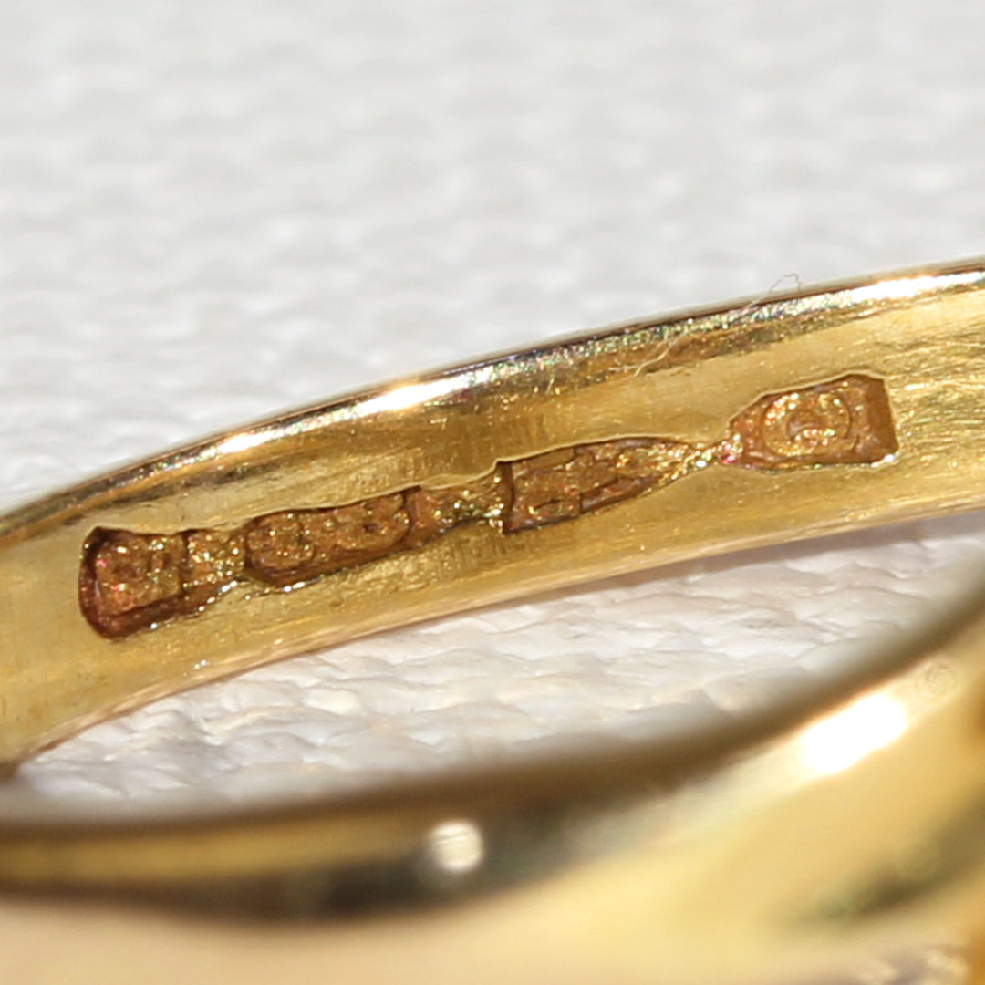 Victorian Diamond Ruby Cluster Ring Gold