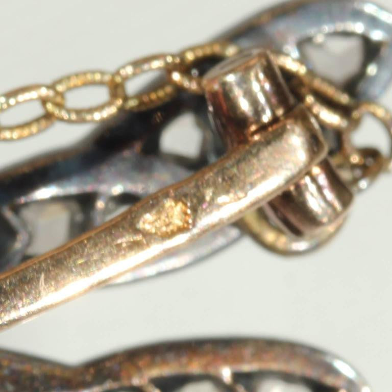 Art Nouveau French Ruby Diamond Dragonfly Brooch