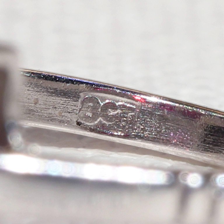 Ruby Diamond White Gold Cocktail Ring