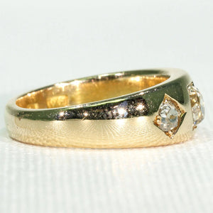 Antique 3 Stone Diamond Ring Engagement or Wedding Band 1 cttw
