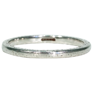 Antique Art Deco Platinum Wedding Band Ring