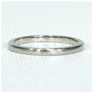 Antique Art Deco Platinum Wedding Band Ring