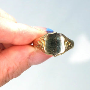 Antique Edwardian Gold Signet Ring