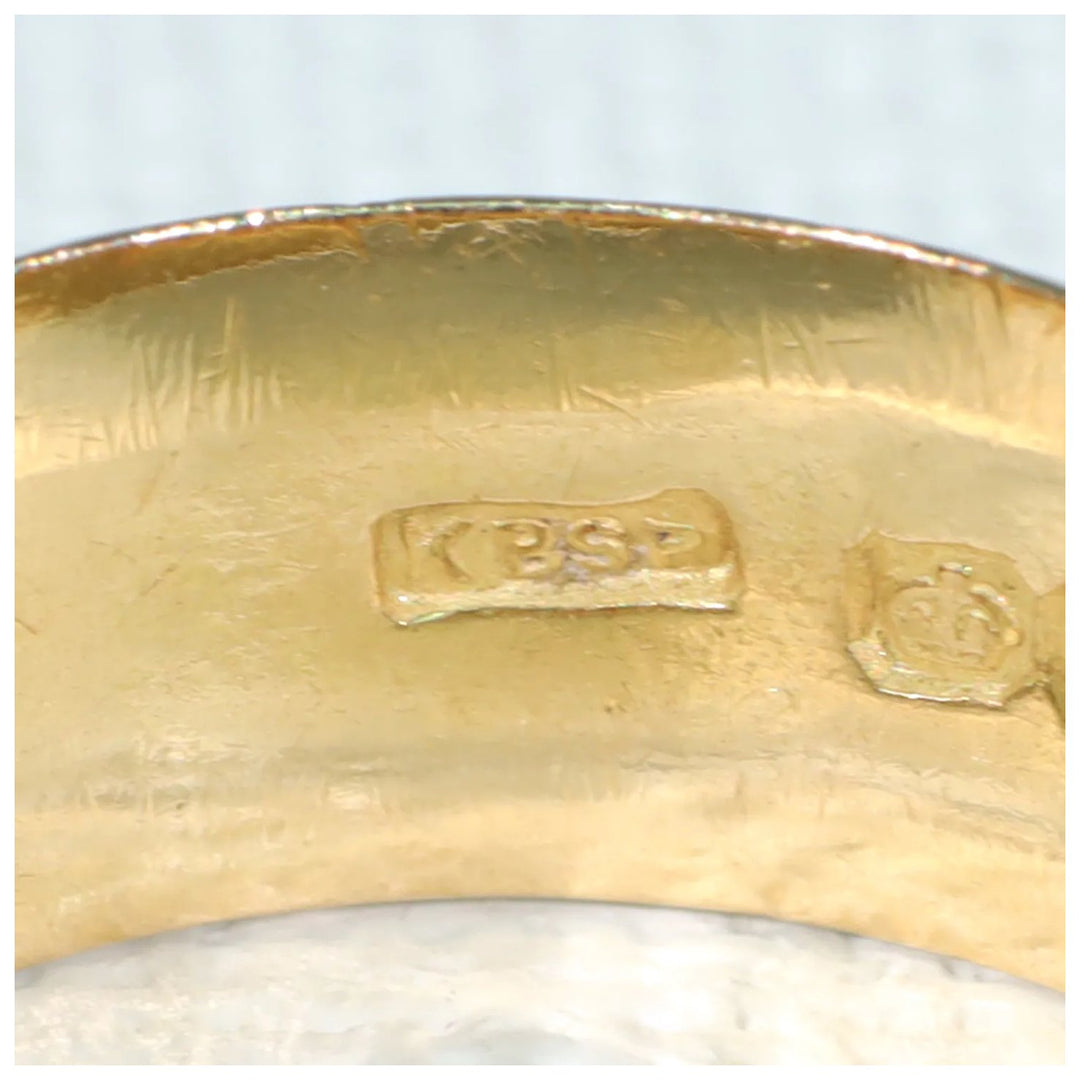 Antique Engraved 18k Gold Wedding Band Ring Hallmarked 1920