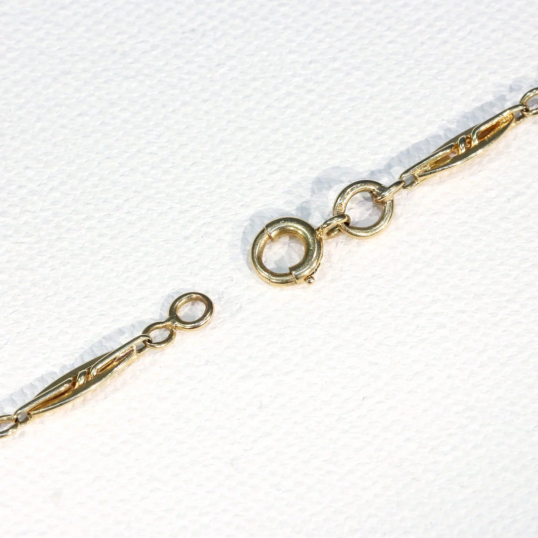 Antique French 60" Long Guard Chain Necklace in 18k Gold, c. 1900