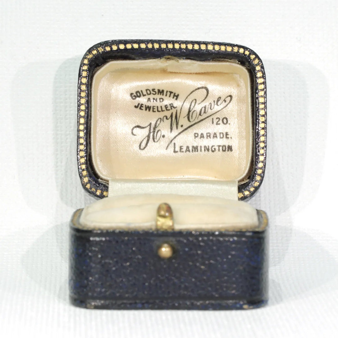 Antique French Double Heart Pearl Diamond Ring