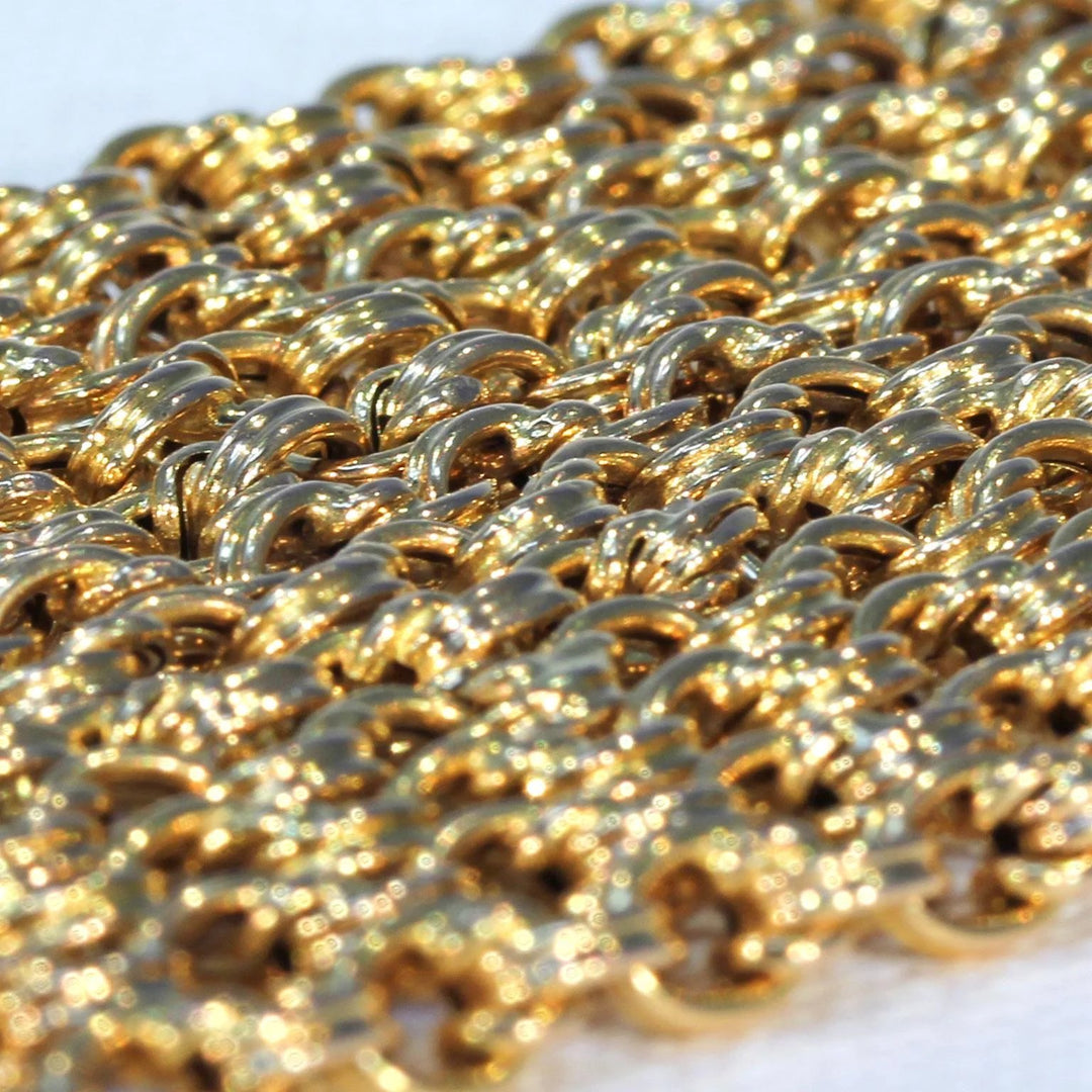 Antique French Long Guard Chain 52 inches 18k Gold