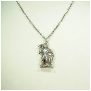 Antique Silver Archer and Child Pendant Charm