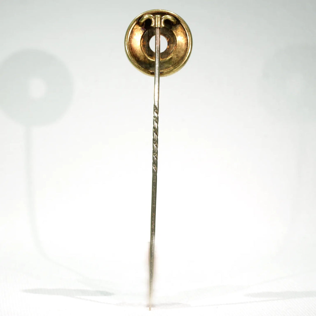 Antique Victorian Banded Agate Pearl Stick Pin