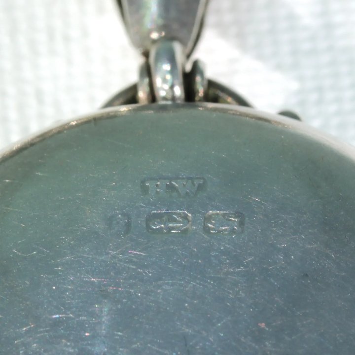 Antique Victorian Collar and Locket Necklace Sterling Silver