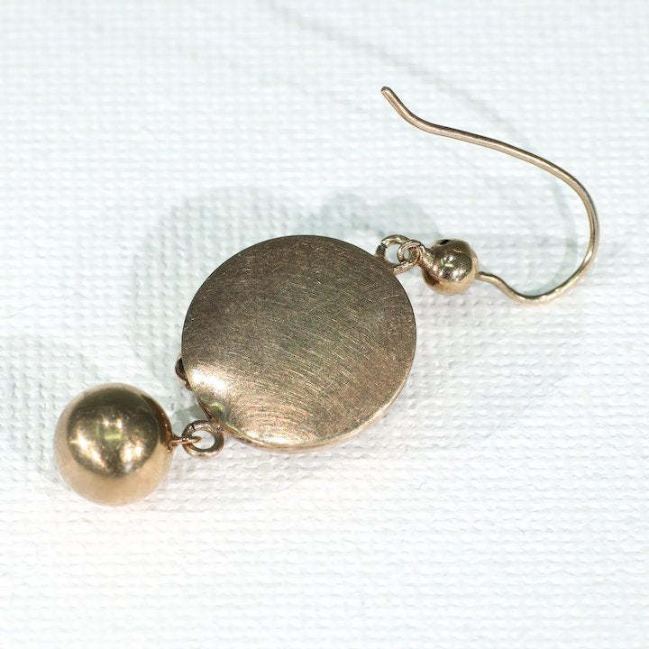 Antique Victorian Gold Buckle Earrings