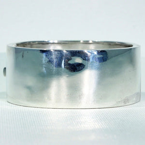 Antique Victorian Silver Bangle, Inscribed 1881