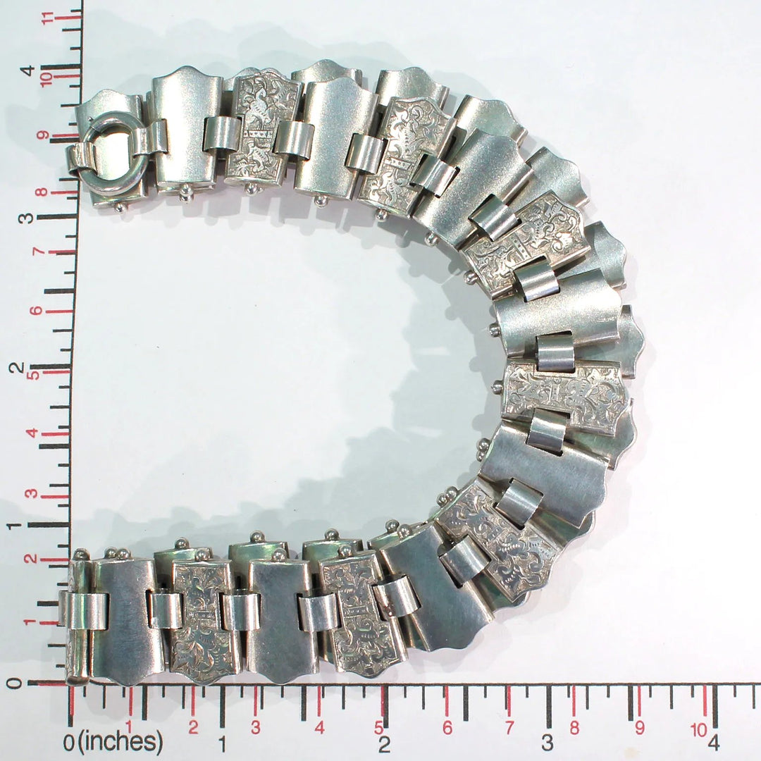 Antique Victorian Silver Collar Necklace