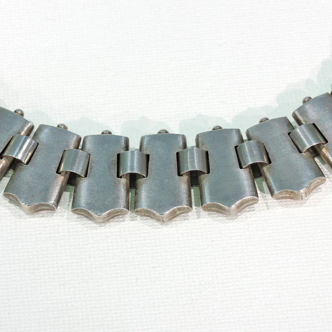 Antique Victorian Silver Collar Necklace