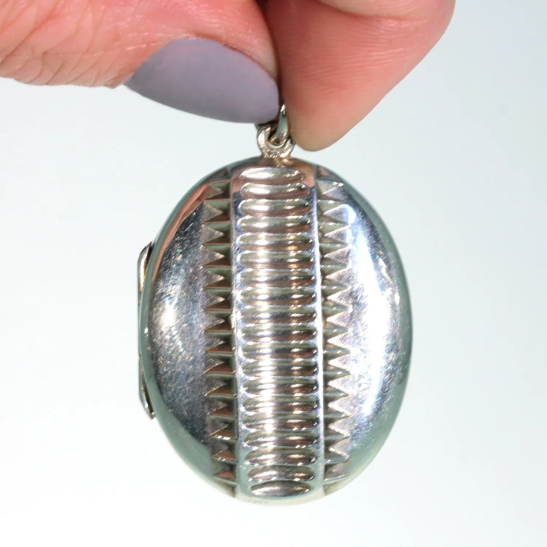 Antique Victorian Silver Locket Dated 1880