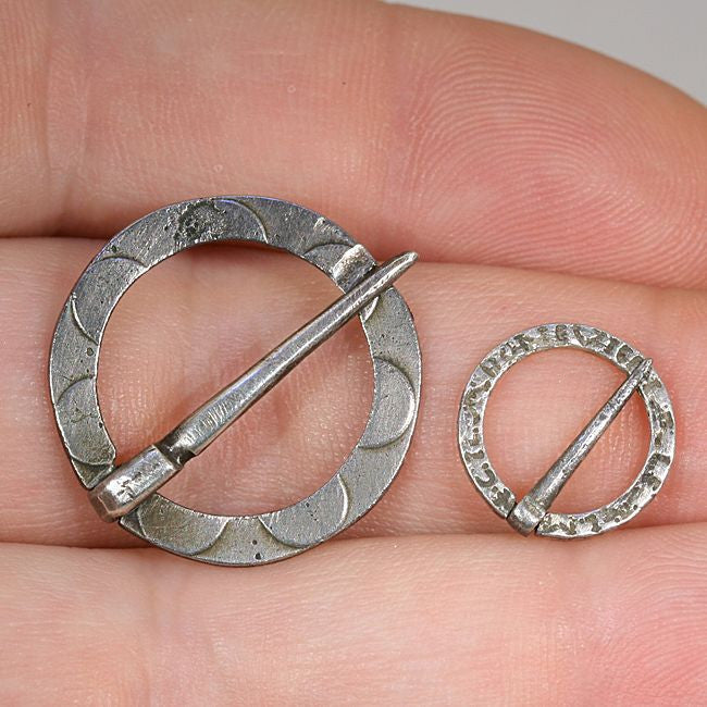 Rare Antique Middle Ages Silver Pins, French c.1460