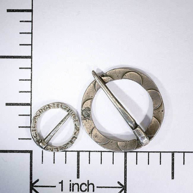 Rare Antique Middle Ages Silver Pins, French c.1460
