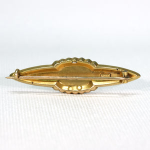 Victorian Sweetheart Mizpah Brooch Pin English 9k Gold