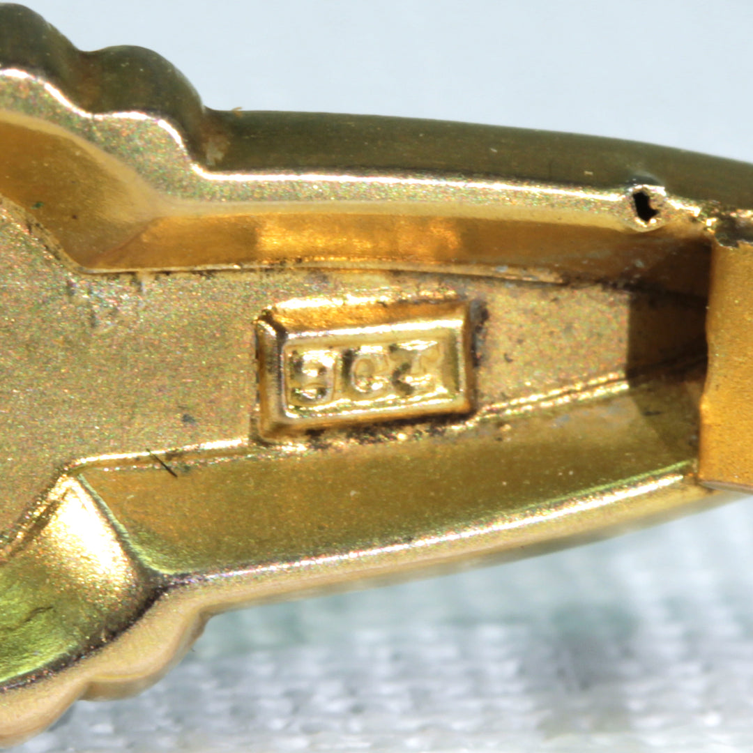 Victorian Sweetheart Mizpah Brooch Pin English 9k Gold