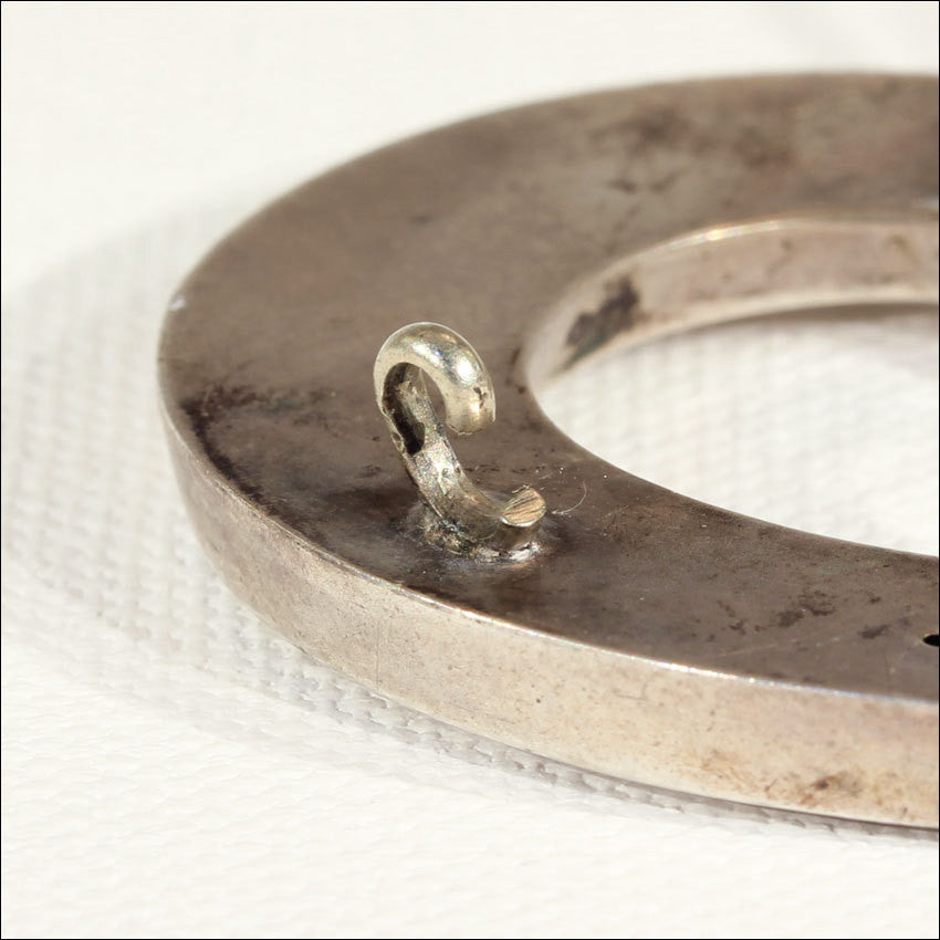 Large Silver Victorian Horseshoe Brooch, c. 1880