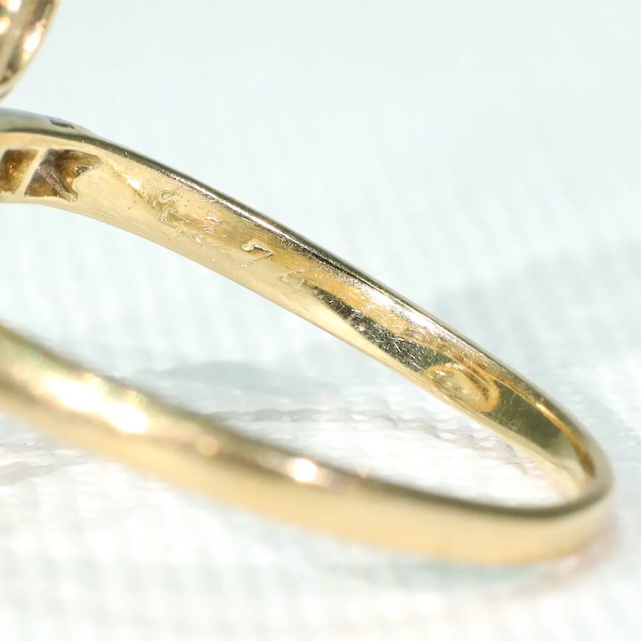 Belle Epoque Diamond Bypass Ring 18k Platinum 1cttw