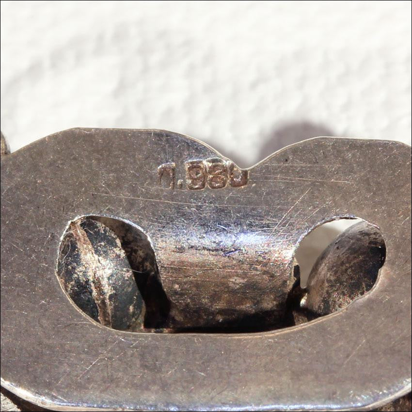 Vintage South African Silver Collar Necklace in 980 Silver