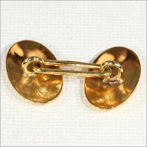 Antique Edwardian Classic Diamond Cufflinks in 15k Gold