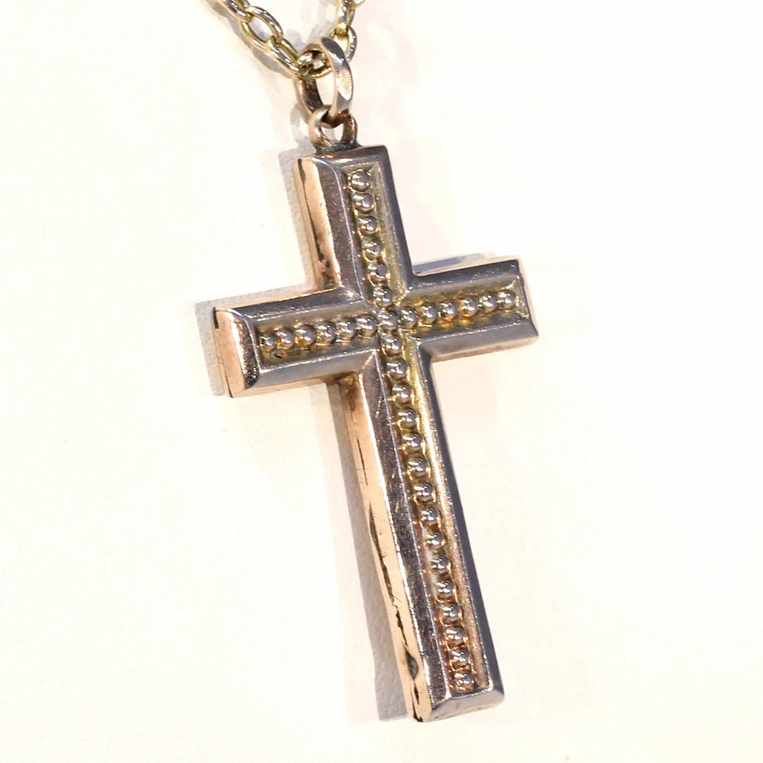 Early Edwardian Gold Cross Hallmarked 1901