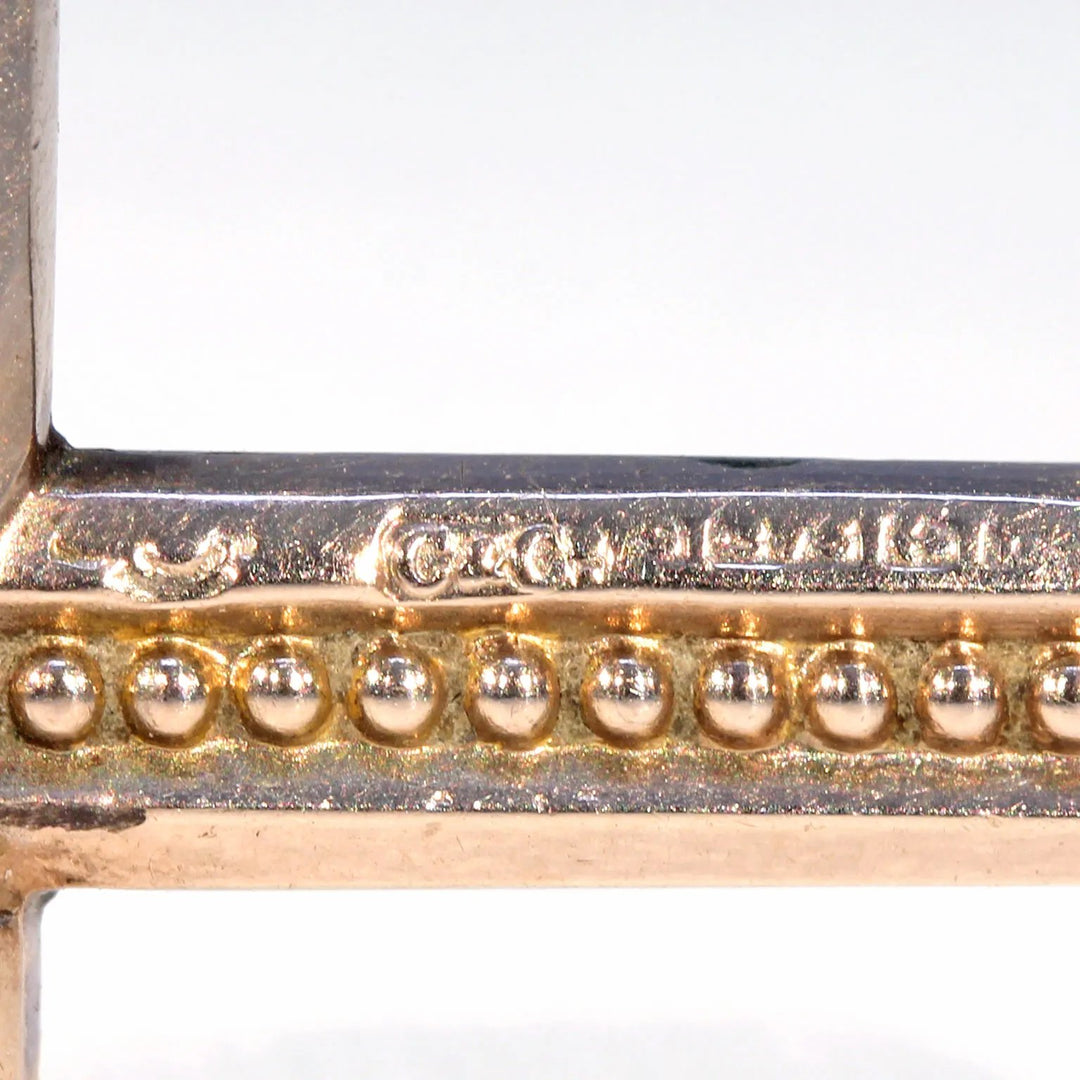 Early Edwardian Gold Cross Hallmarked 1901