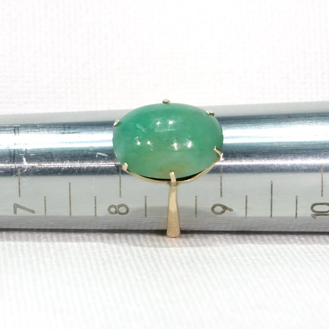 Edwardian 9.5ct+ Jadite Gold Ring 18k