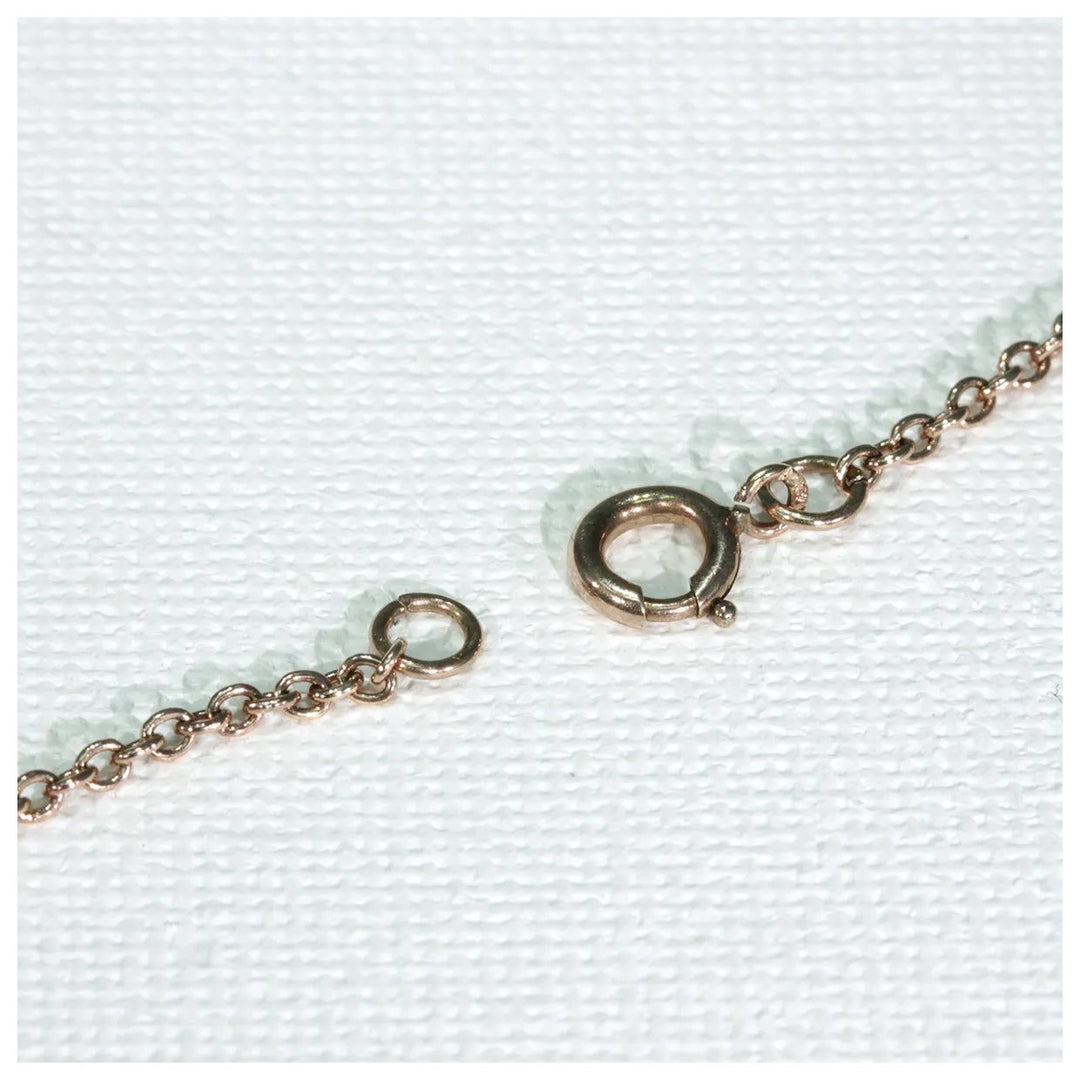 Edwardian Long Gaurd Chain 9k Rose Gold 45 inches