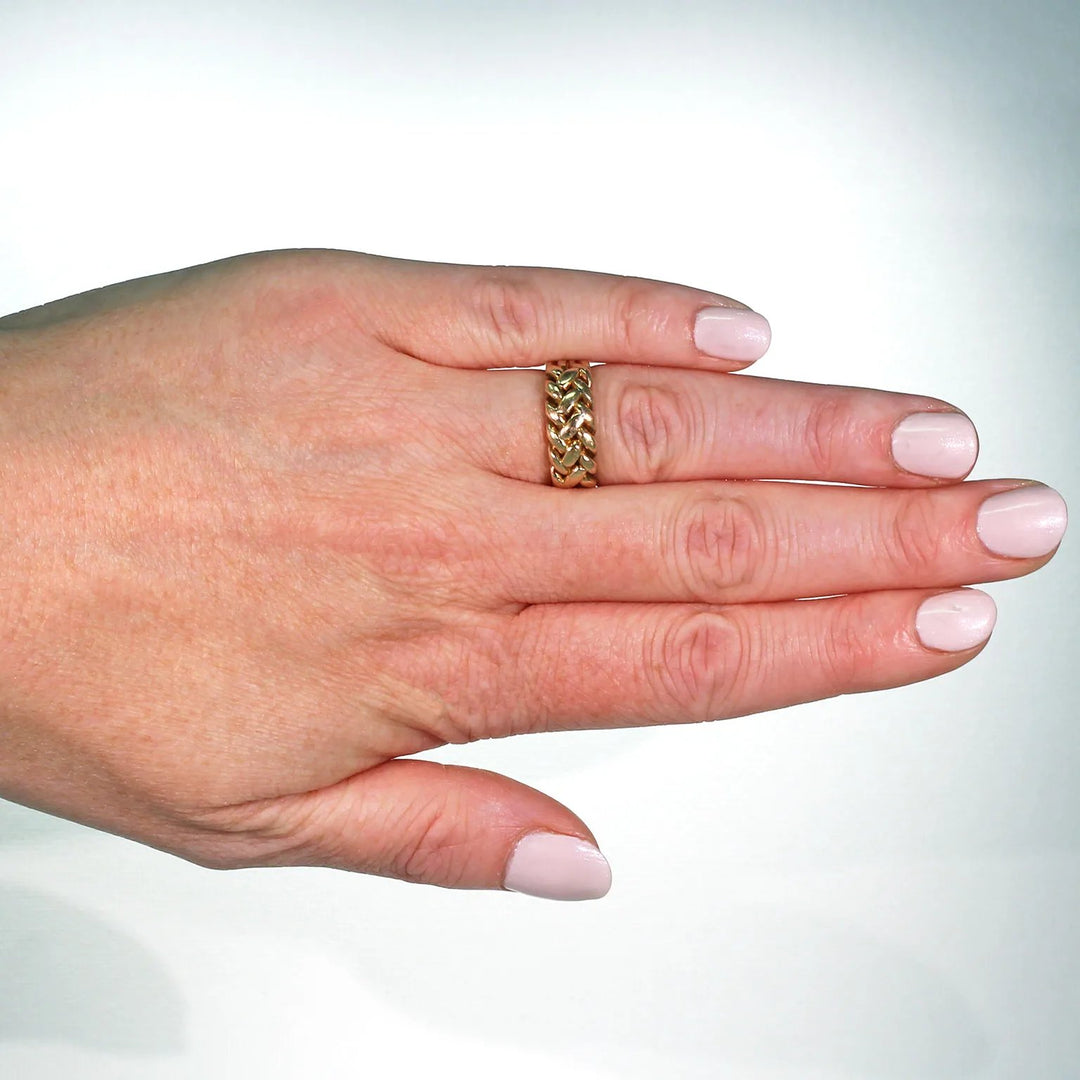 Edwardian Love Knot Gold Band Hallmarked 1908