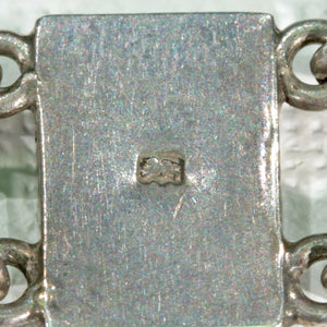 Edwardian Silver Granite Scottish Style Bracelet