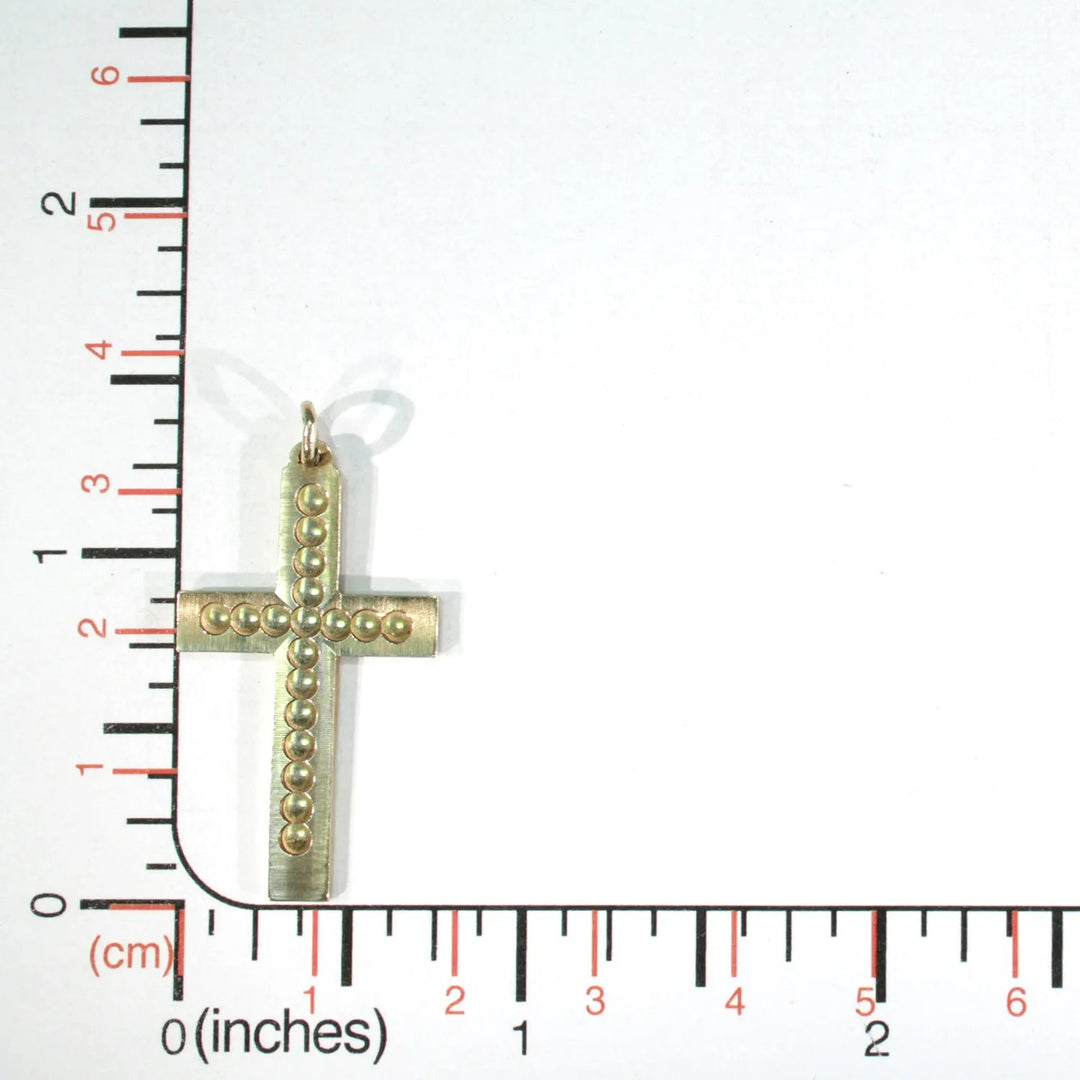 English 9k Gold Cross Pendant Hallmarked 1961