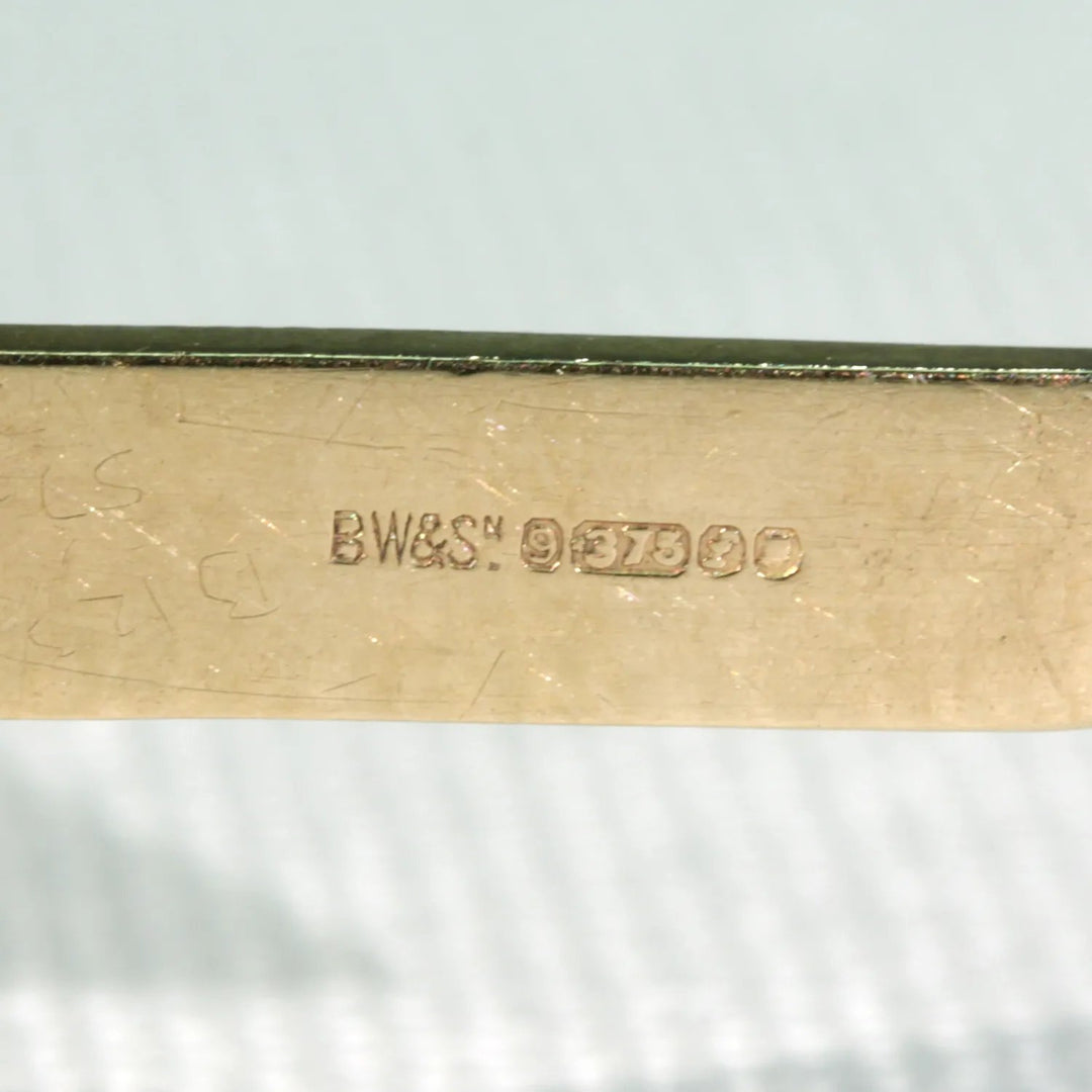 English 9k Gold Cross Pendant Hallmarked 1961