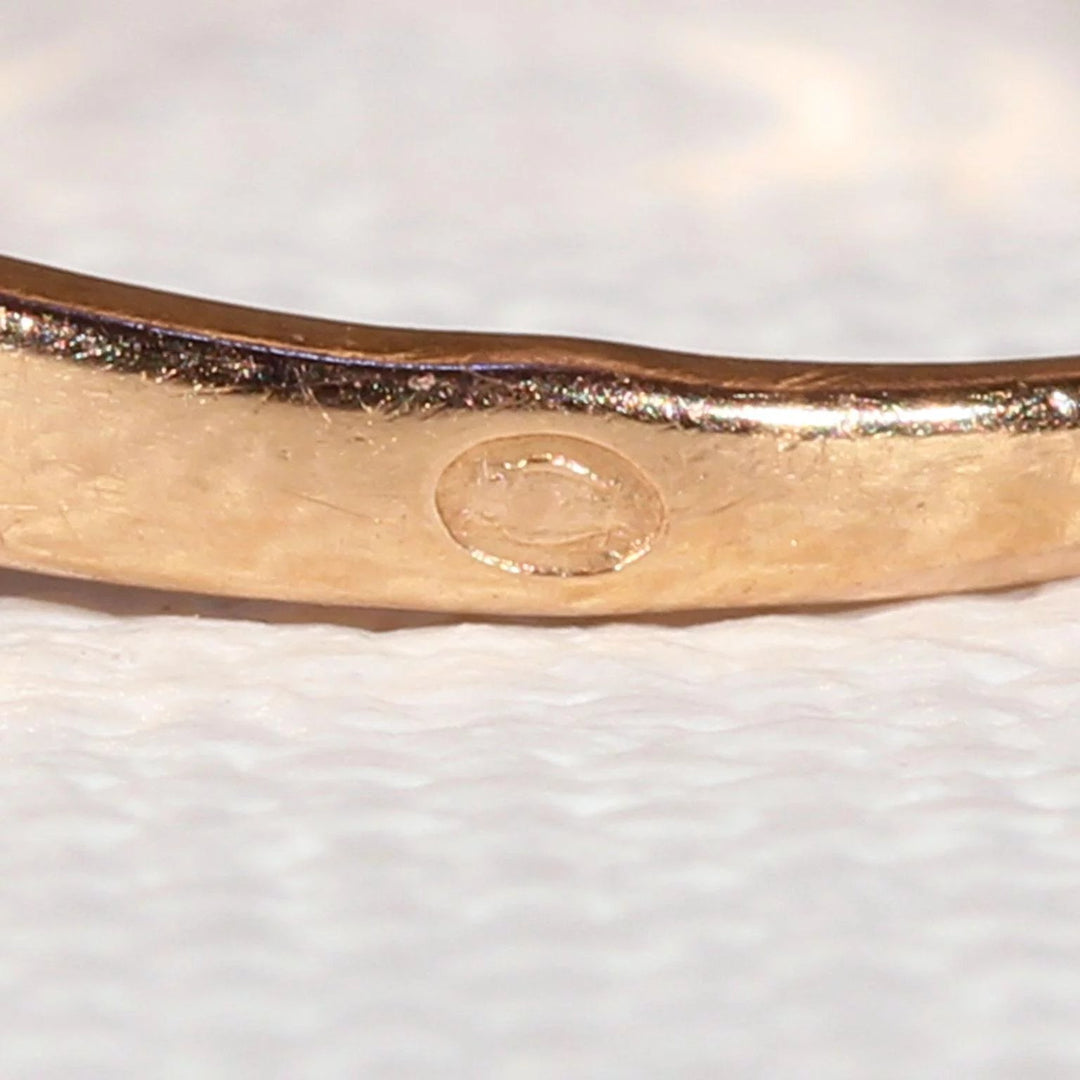 French Belle Époque Sapphire Diamond Gold Ring