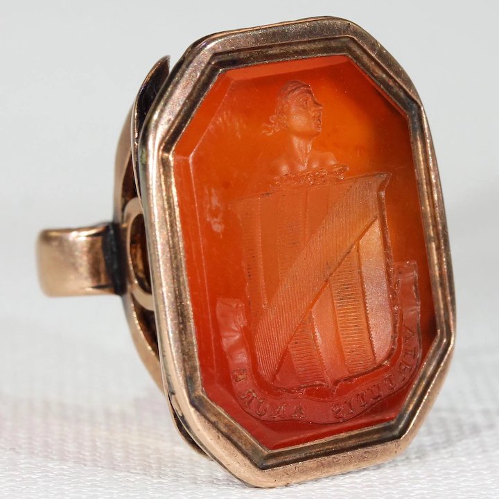 Georgian Blackamoor Fob Seal Pendant 'Power of Love'