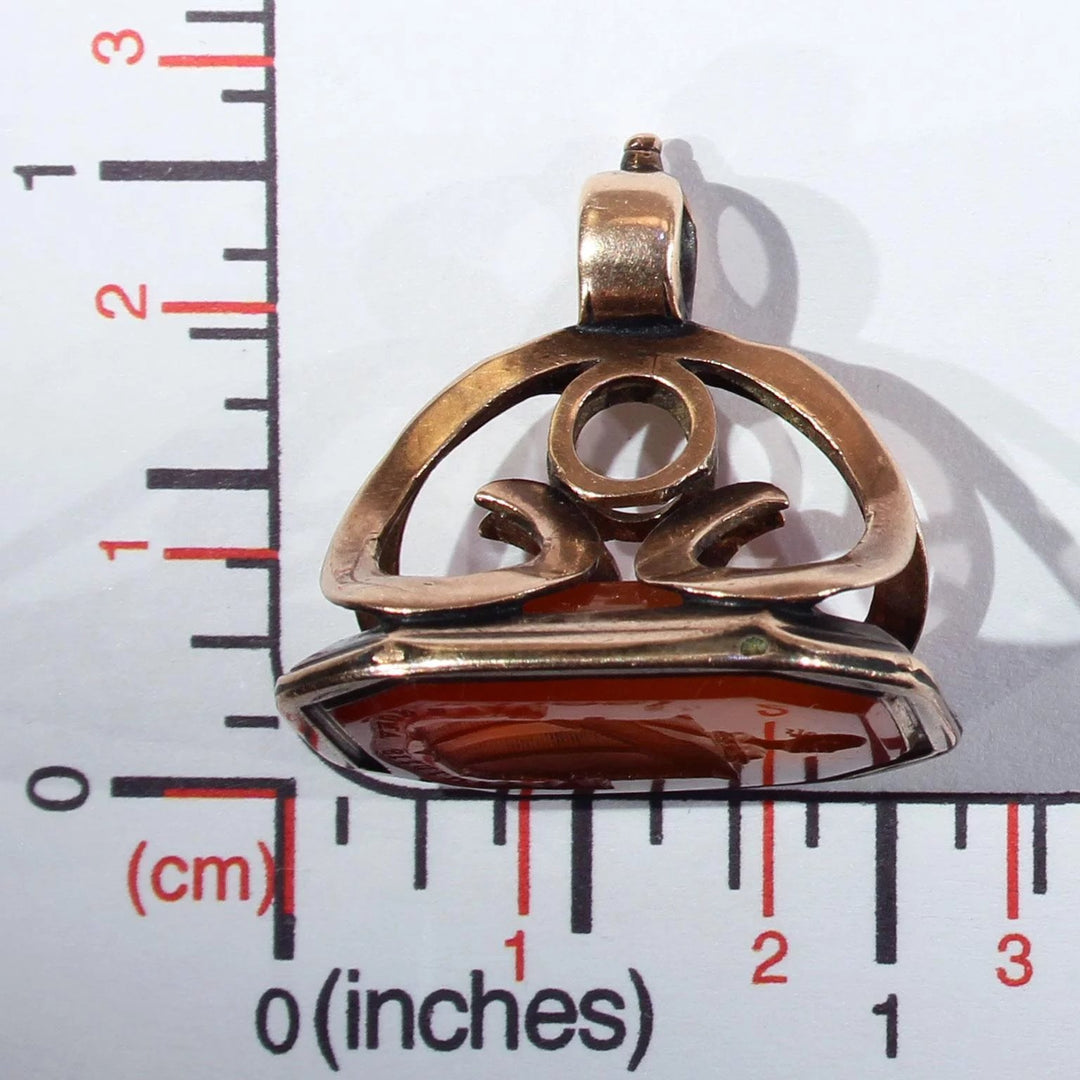 Georgian Blackamoor Fob Seal Pendant 'Power of Love'