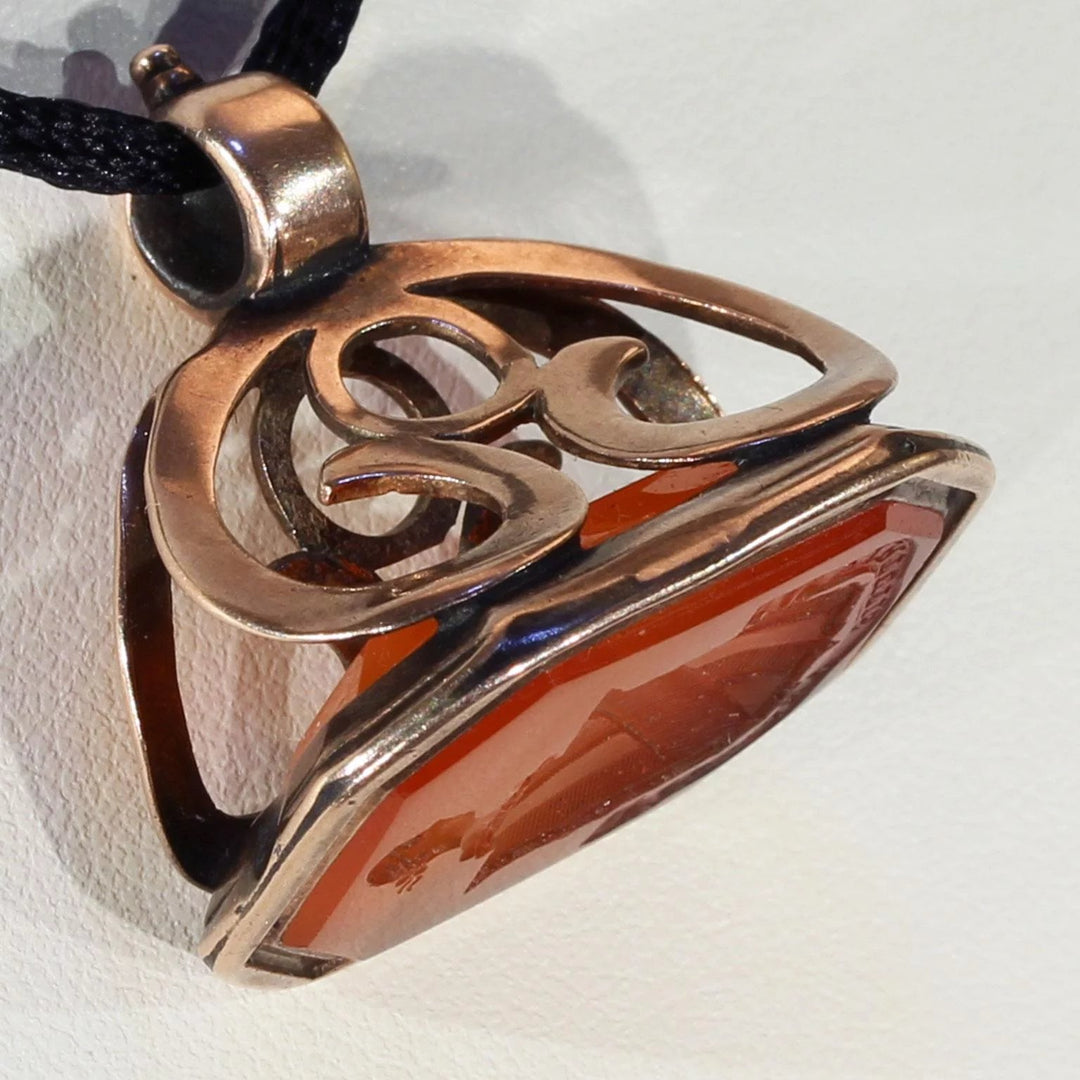 Georgian Blackamoor Fob Seal Pendant 'Power of Love'
