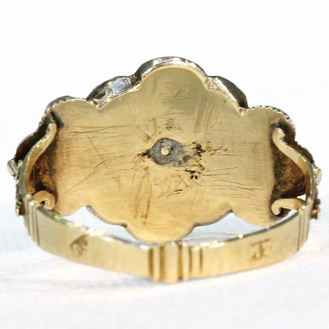 Rare Iberian 18th Century Ruby Spinel Ring 14k Gold