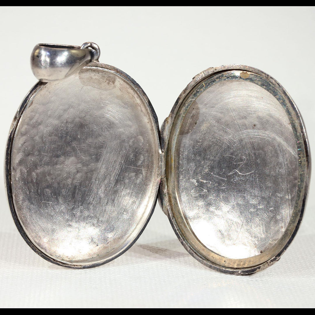 Victorian Silver Locket Buckle Motif