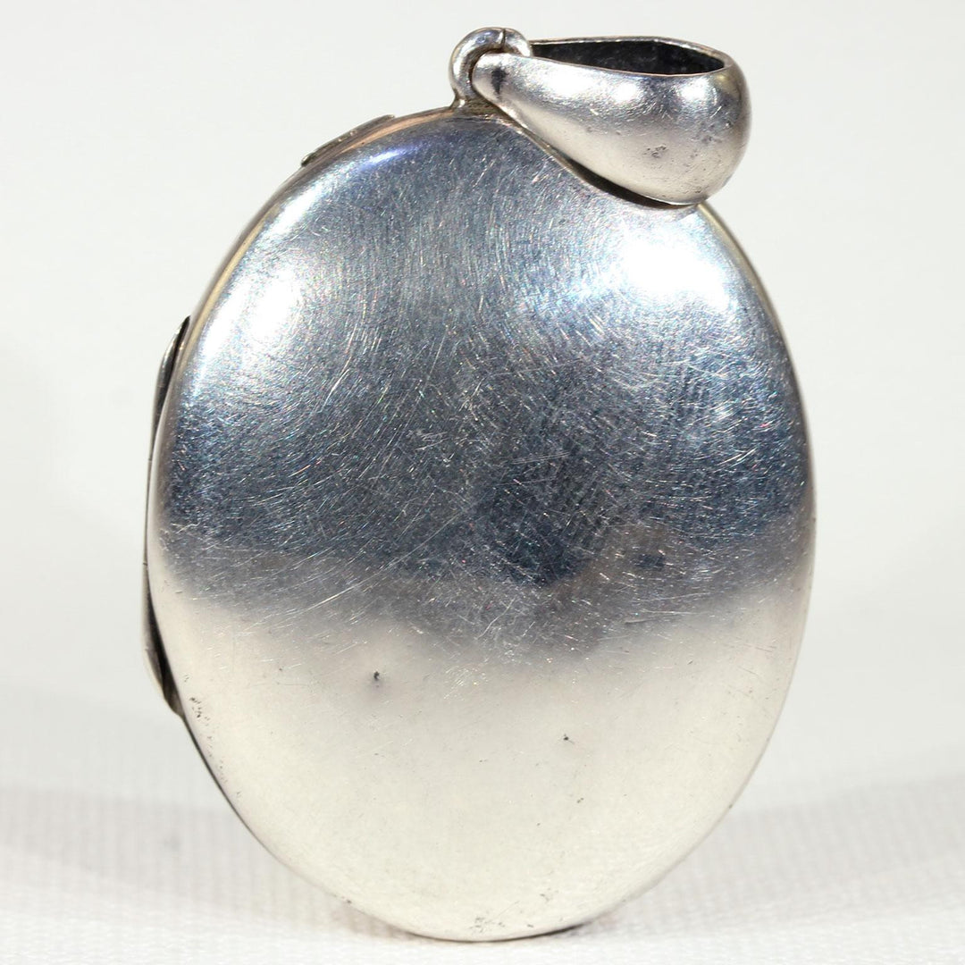 Victorian Silver Locket Buckle Motif
