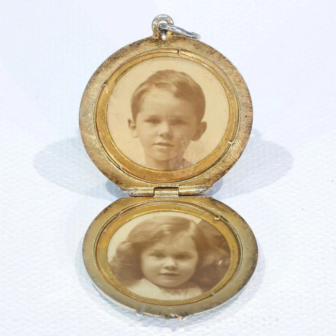 Light Blue Edwardian Enamel Locket by Marius Hammer