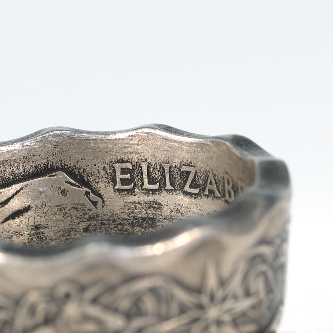 Elizabeth II Australian Coin Band Ring Dated 1971