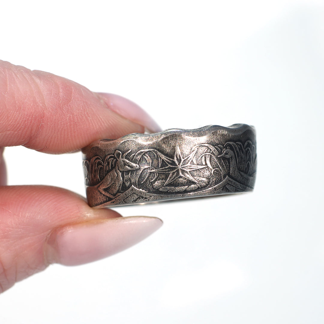Elizabeth II Australian Coin Band Ring Dated 1971