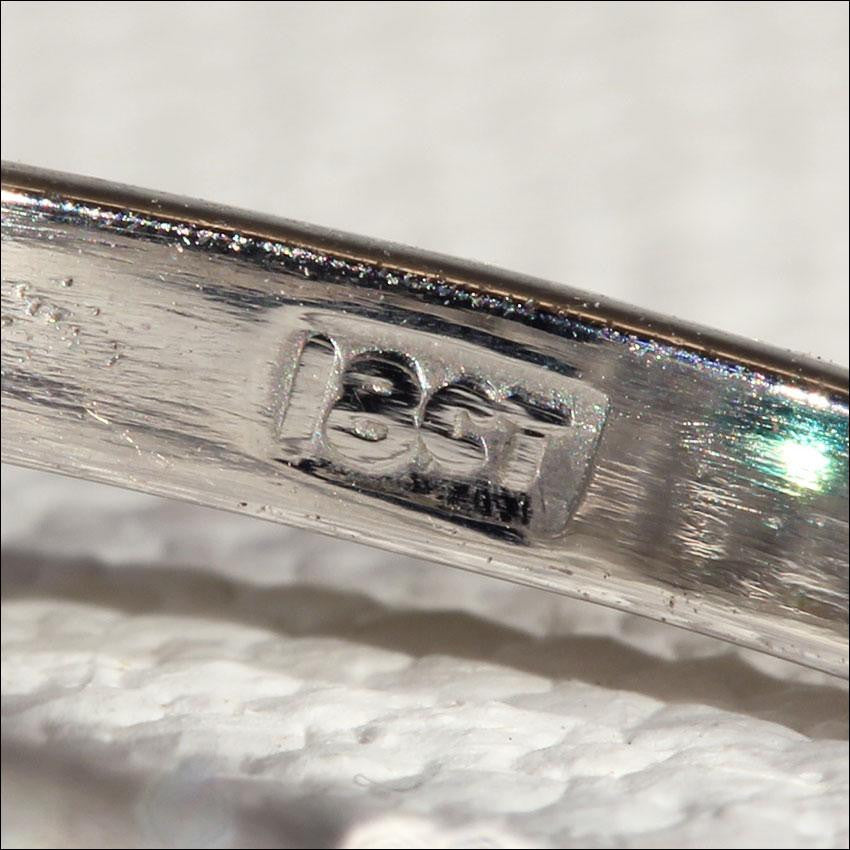 Vintage Emerald and Diamond Double Halo Ring in 18k White Gold