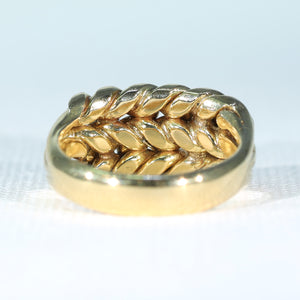 Antique 1909 18k Gold Keeper Ring Love Knot