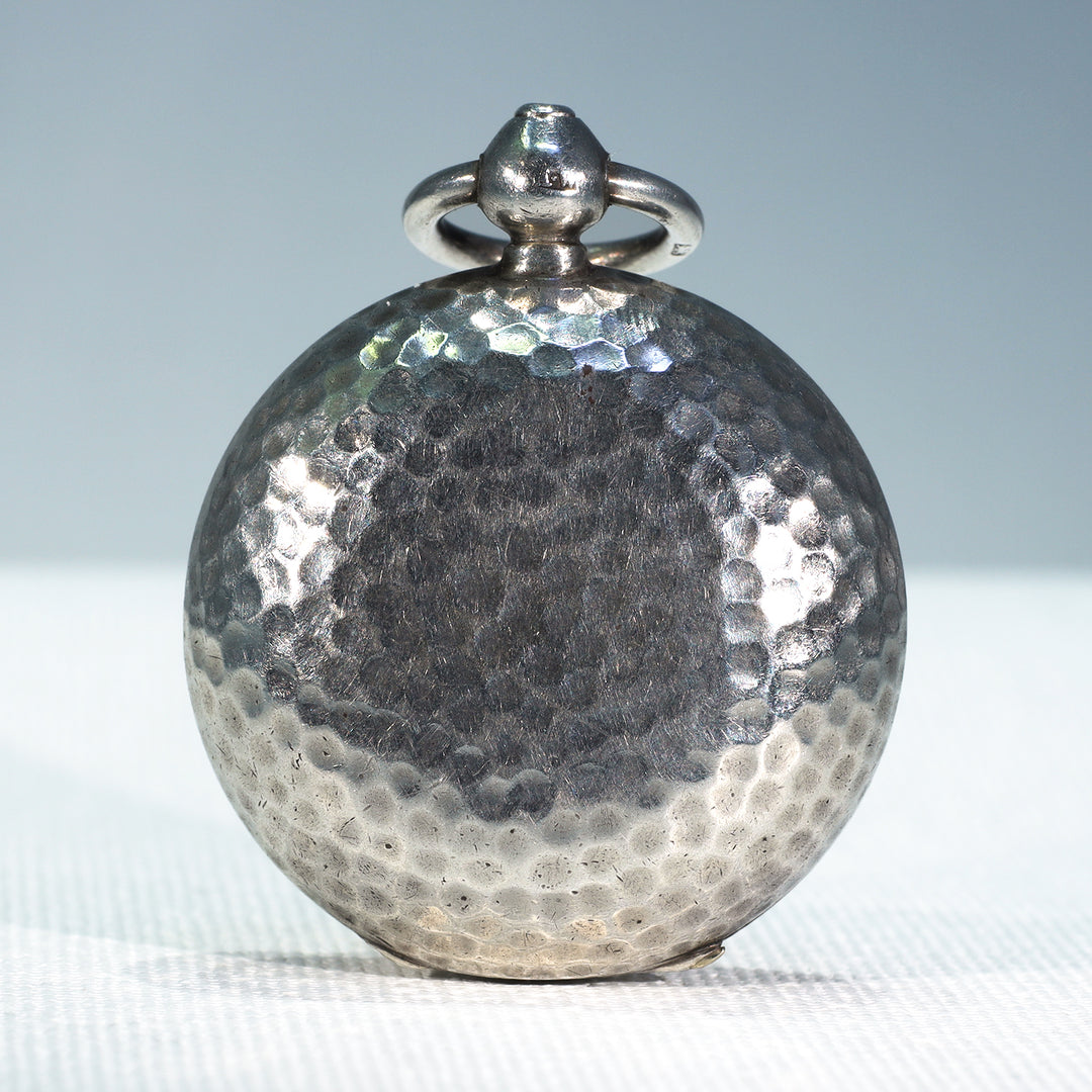 Victorian Silver Hammered Sovereign Case Pendant